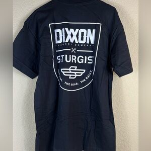 Dixxon Sturgis Mens black tee shirt size Large premium cotton